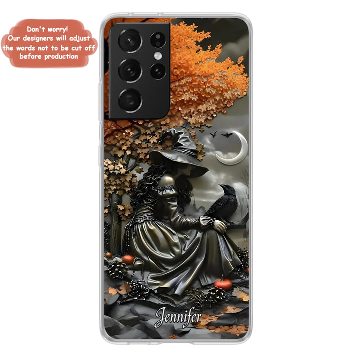 Personalized Witch Phone Case - Halloween/Birthday Gift Idea For Yourself, Women, Witch Lovers - Case For iPhone/Samsung