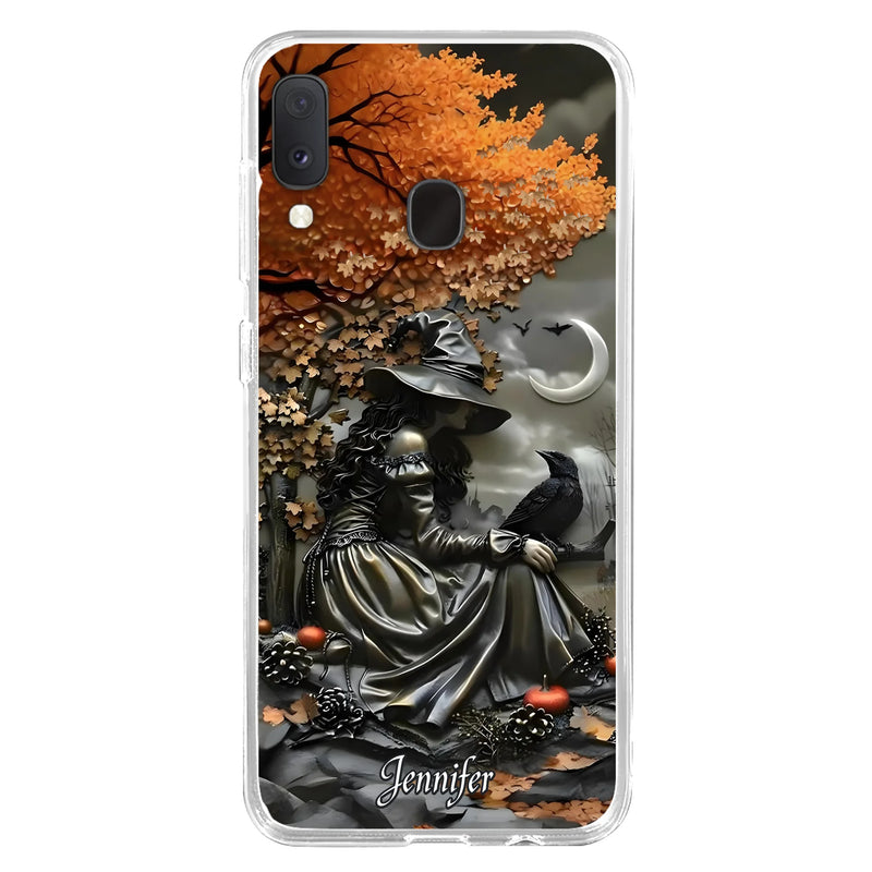 Personalized Witch Phone Case - Halloween/Birthday Gift Idea For Yourself, Women, Witch Lovers - Case For iPhone/Samsung