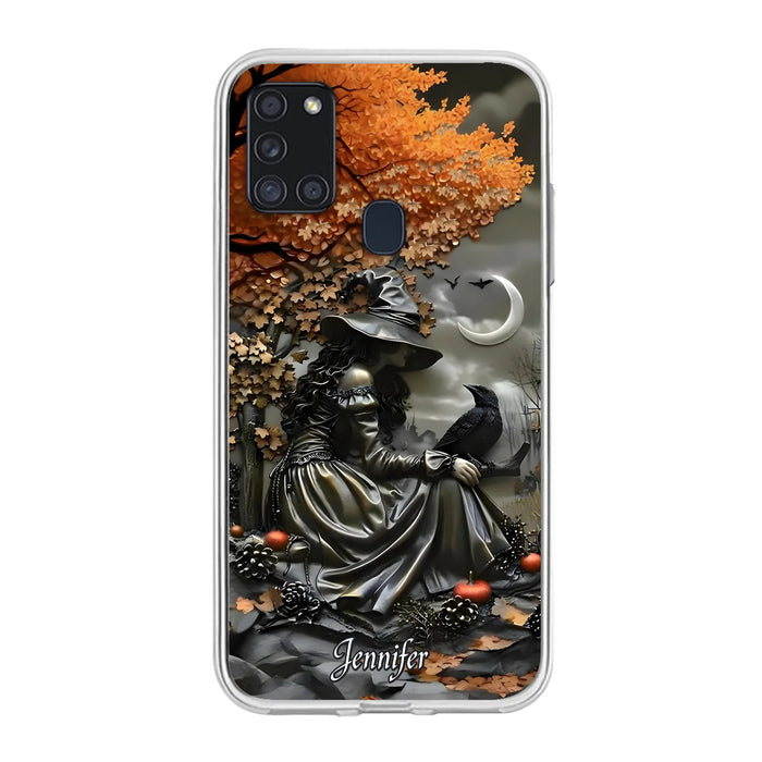 Personalized Witch Phone Case - Halloween/Birthday Gift Idea For Yourself, Women, Witch Lovers - Case For iPhone/Samsung
