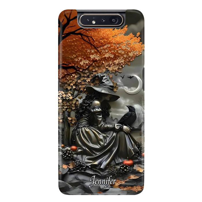 Personalized Witch Phone Case - Halloween/Birthday Gift Idea For Yourself, Women, Witch Lovers - Case For iPhone/Samsung