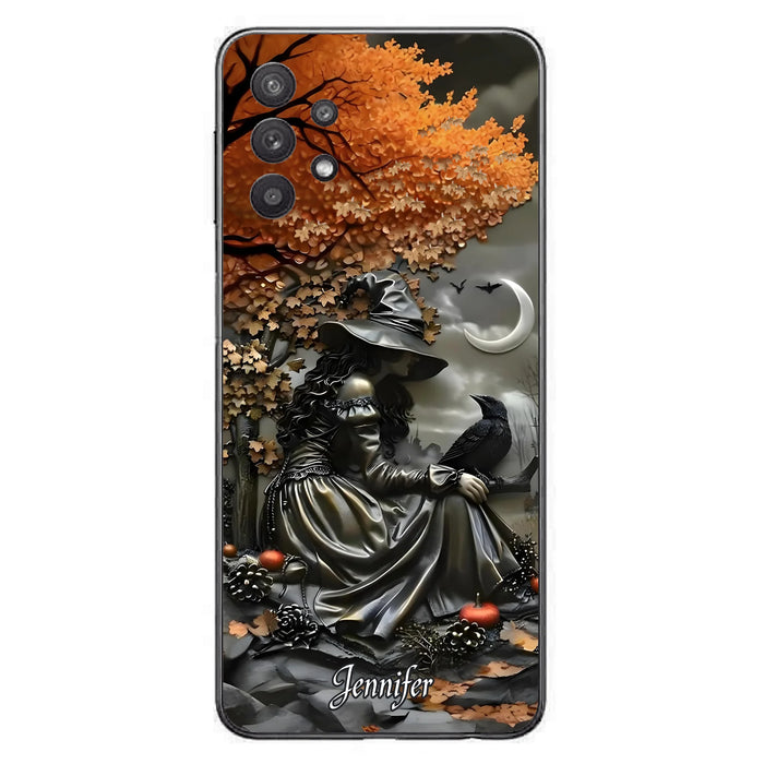 Personalized Witch Phone Case - Halloween/Birthday Gift Idea For Yourself, Women, Witch Lovers - Case For iPhone/Samsung