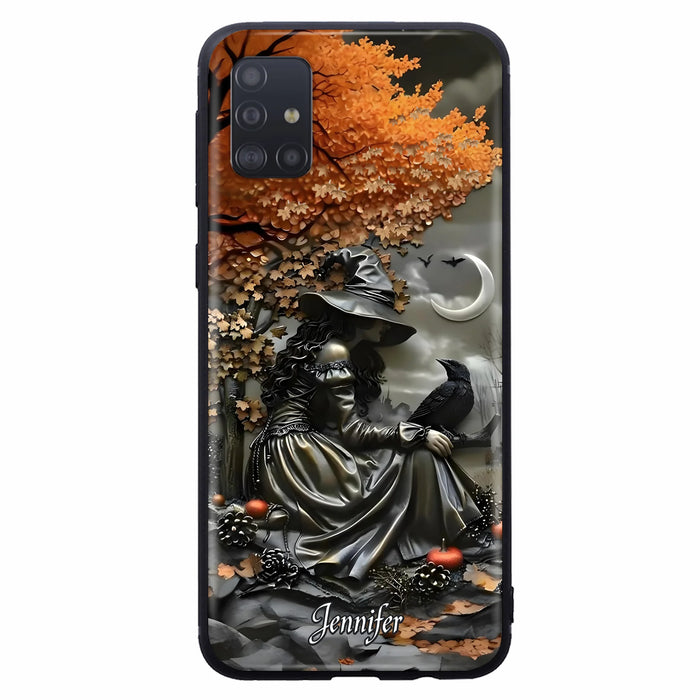 Personalized Witch Phone Case - Halloween/Birthday Gift Idea For Yourself, Women, Witch Lovers - Case For iPhone/Samsung