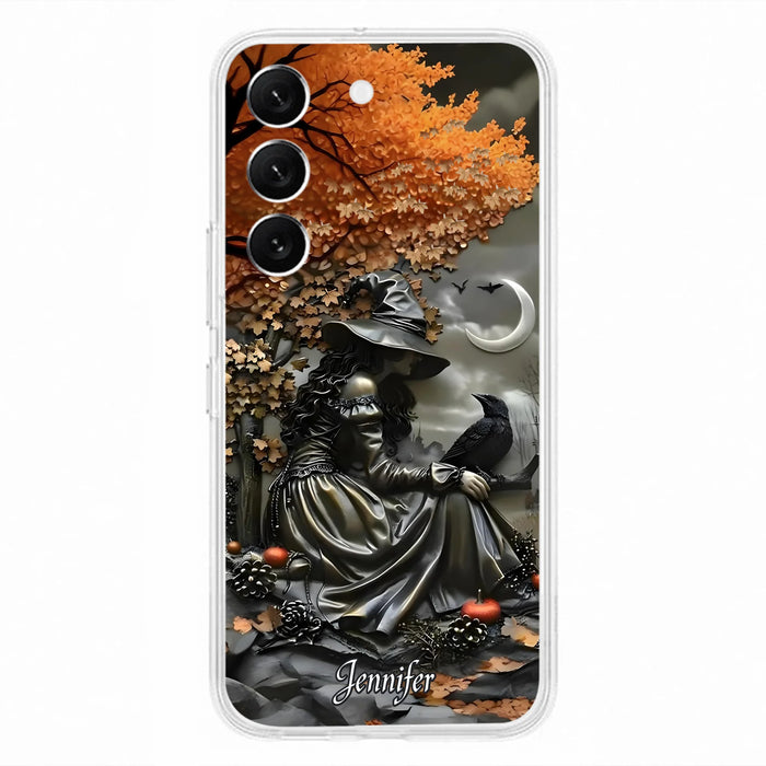 Personalized Witch Phone Case - Halloween/Birthday Gift Idea For Yourself, Women, Witch Lovers - Case For iPhone/Samsung