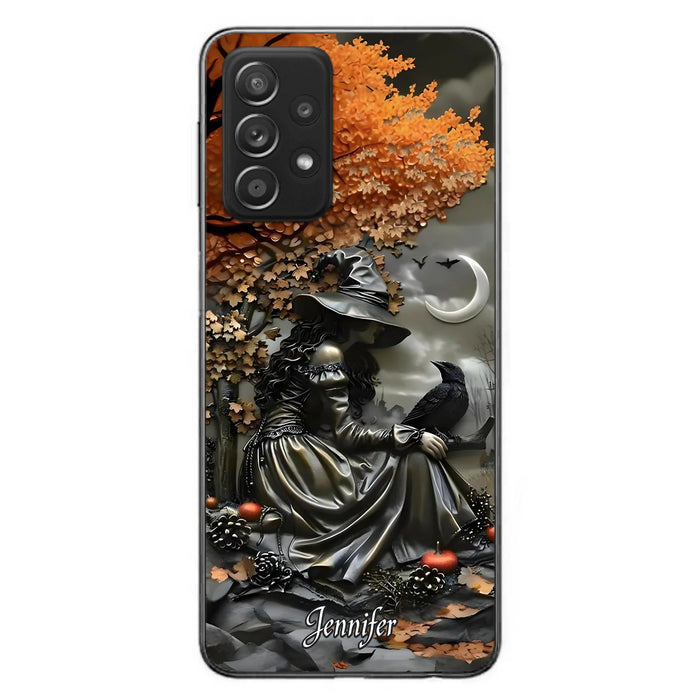 Personalized Witch Phone Case - Halloween/Birthday Gift Idea For Yourself, Women, Witch Lovers - Case For iPhone/Samsung