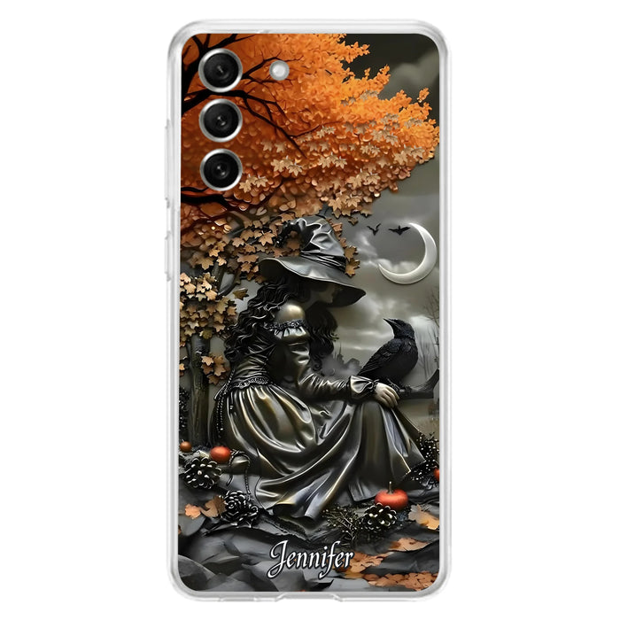 Personalized Witch Phone Case - Halloween/Birthday Gift Idea For Yourself, Women, Witch Lovers - Case For iPhone/Samsung