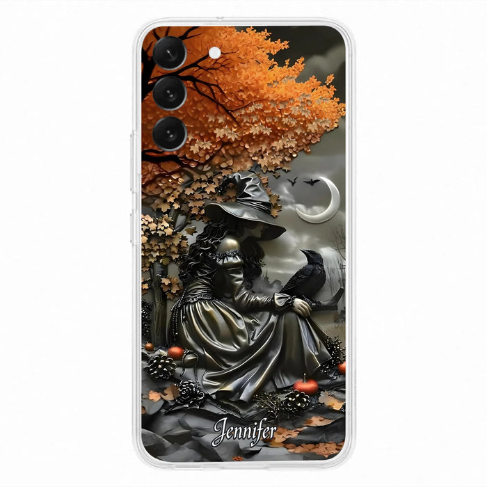 Personalized Witch Phone Case - Halloween/Birthday Gift Idea For Yourself, Women, Witch Lovers - Case For iPhone/Samsung
