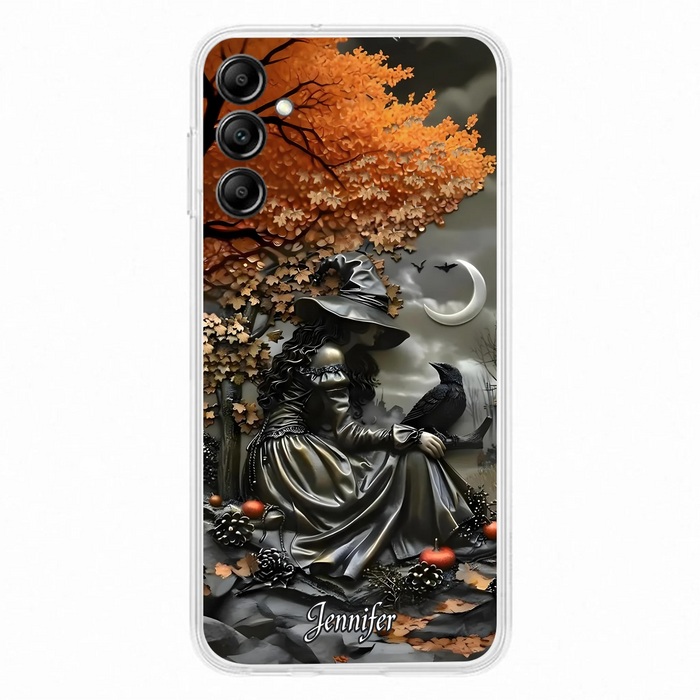 Personalized Witch Phone Case - Halloween/Birthday Gift Idea For Yourself, Women, Witch Lovers - Case For iPhone/Samsung