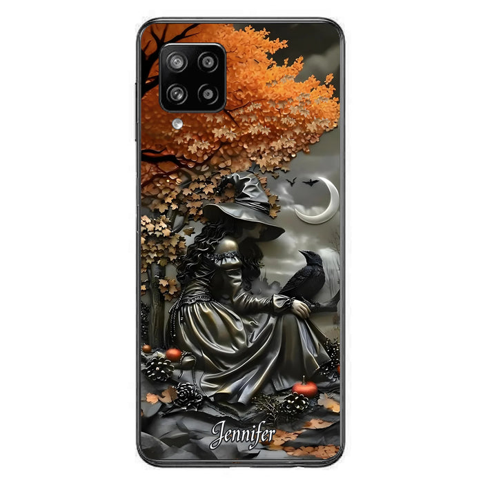 Personalized Witch Phone Case - Halloween/Birthday Gift Idea For Yourself, Women, Witch Lovers - Case For iPhone/Samsung