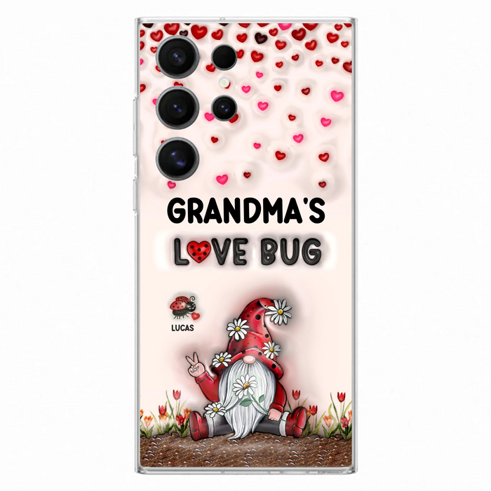 Custom Personalized Grandma's Love Bugs Phone Case - Upto 12 Kids - Mother's Day Gift Idea for Grandma/ Mom - Case for iPhone/ Samsung