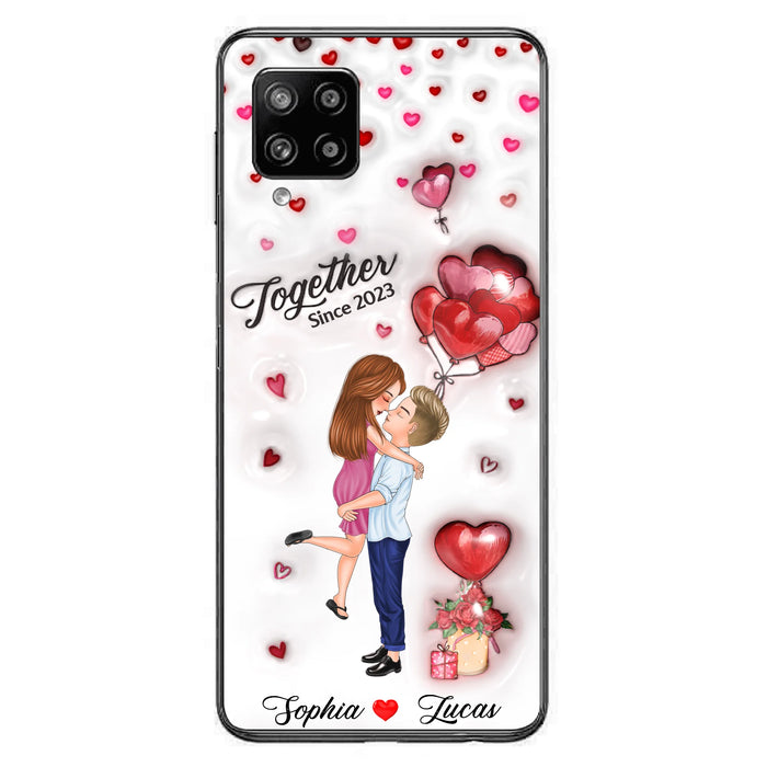 Custom Personalized Couple 3D Phone Case - Gift Idea For Couple - Case For iPhone/ Samsung - Together Since