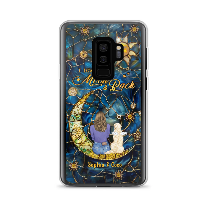 Custom Personalized Memorial Pet Phone Case - Memorial Gift Idea For Pet Lover - Case For iPhone/ Samsung - I Love You To The Moon & Back