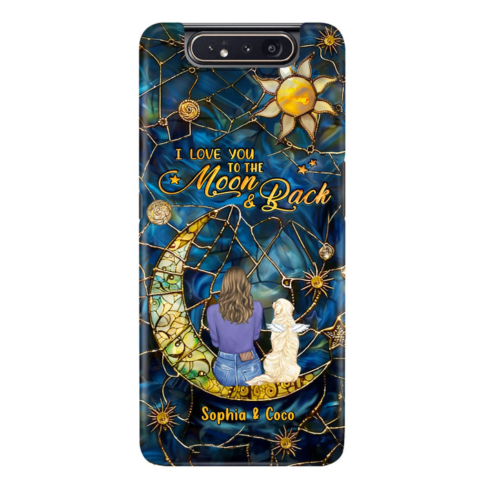 Custom Personalized Memorial Pet Phone Case - Memorial Gift Idea For Pet Lover - Case For iPhone/ Samsung - I Love You To The Moon & Back