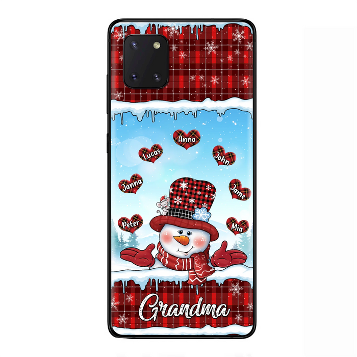 Custom Personalized Grandma Children Phone Case - Christmas Gift For Grandma/ Mom - Upto 7 Kids - Case For iPhone/ Samsung