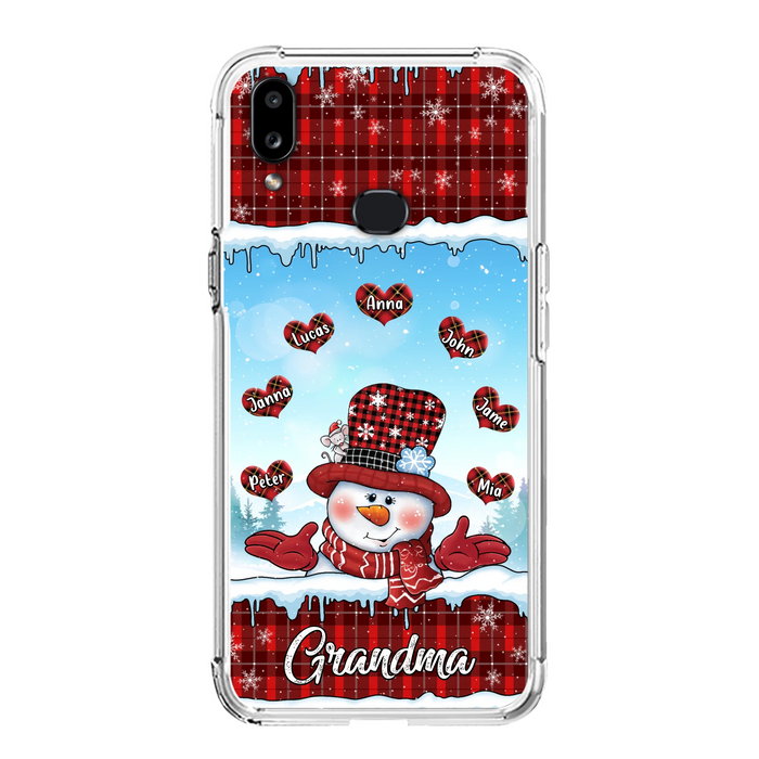 Custom Personalized Grandma Children Phone Case - Christmas Gift For Grandma/ Mom - Upto 7 Kids - Case For iPhone/ Samsung