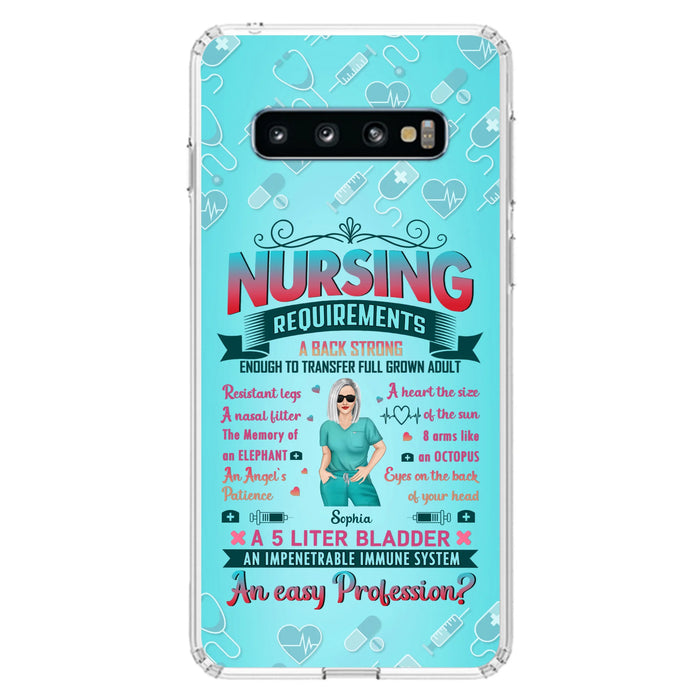 Custom Personalized Nurse Phone Case For iPhone/ Samsung - Nurse/ Birthday Gift Idea - Nursing Requirements