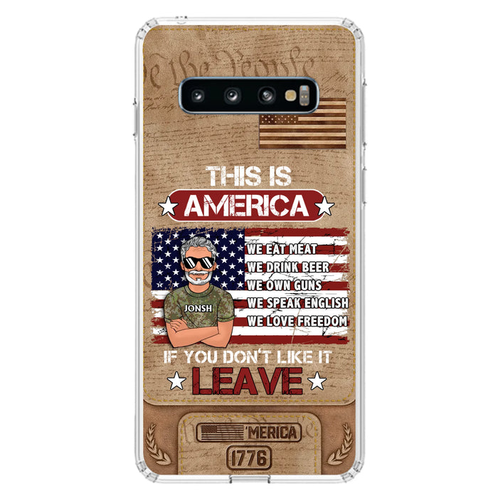 Custom Personalized Veteran Phone Case - Gift Idea For Veteran/ Daughter - This Is America - Case For iPhone/ Samsung