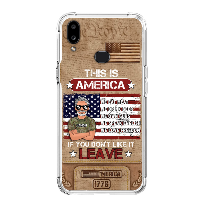 Custom Personalized Veteran Phone Case - Gift Idea For Veteran/ Daughter - This Is America - Case For iPhone/ Samsung