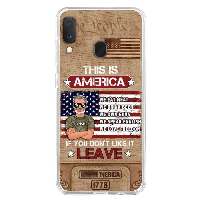 Custom Personalized Veteran Phone Case - Gift Idea For Veteran/ Daughter - This Is America - Case For iPhone/ Samsung