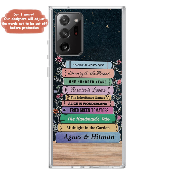 Custom Personalized Reading Book Phone Case For iPhone/ Samsung - Gift Idea For Reading Lover/ Birthday