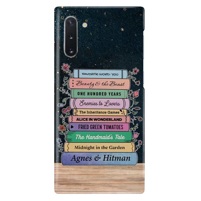 Custom Personalized Reading Book Phone Case For iPhone/ Samsung - Gift Idea For Reading Lover/ Birthday