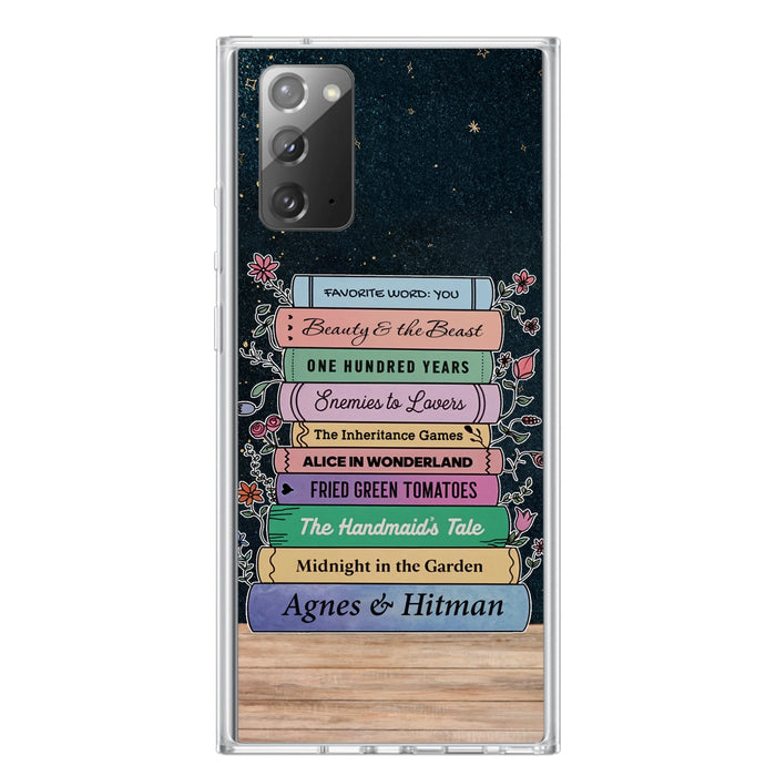 Custom Personalized Reading Book Phone Case For iPhone/ Samsung - Gift Idea For Reading Lover/ Birthday