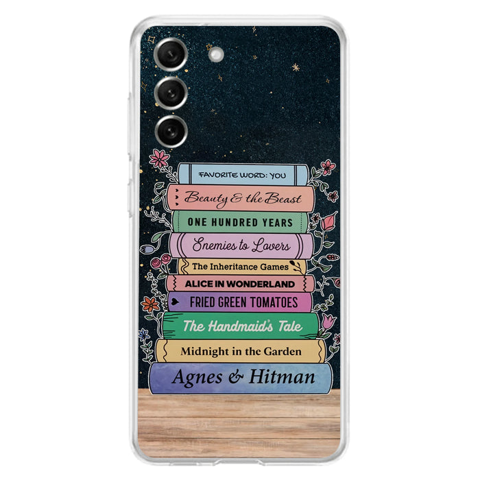 Custom Personalized Reading Book Phone Case For iPhone/ Samsung - Gift Idea For Reading Lover/ Birthday