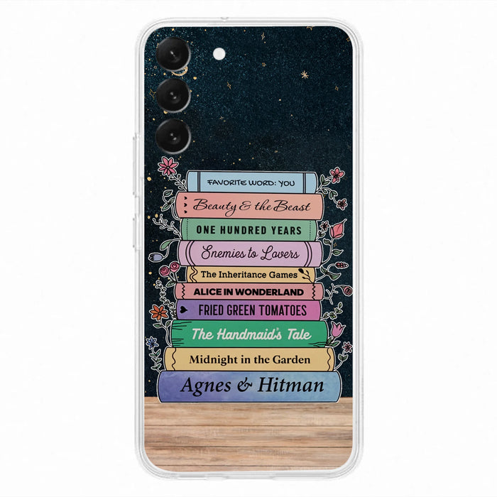 Custom Personalized Reading Book Phone Case For iPhone/ Samsung - Gift Idea For Reading Lover/ Birthday