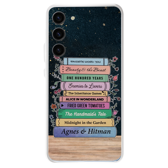Custom Personalized Reading Book Phone Case For iPhone/ Samsung - Gift Idea For Reading Lover/ Birthday