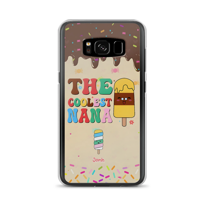 Custom Personalized The Coolest Nana Phone Case - Upto 10 Kids - Mother's Day Gift Idea for Grandma/ Mom - Case for iPhone/ Samsung