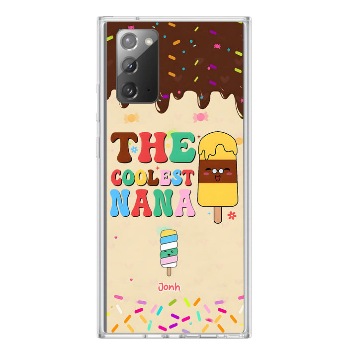 Custom Personalized The Coolest Nana Phone Case - Upto 10 Kids - Mother's Day Gift Idea for Grandma/ Mom - Case for iPhone/ Samsung