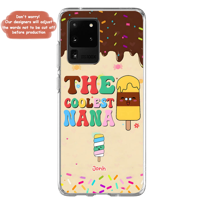 Custom Personalized The Coolest Nana Phone Case - Upto 10 Kids - Mother's Day Gift Idea for Grandma/ Mom - Case for iPhone/ Samsung