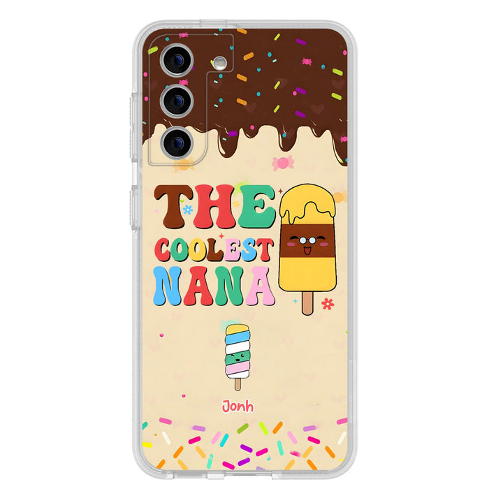 Custom Personalized The Coolest Nana Phone Case - Upto 10 Kids - Mother's Day Gift Idea for Grandma/ Mom - Case for iPhone/ Samsung
