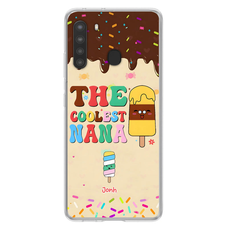 Custom Personalized The Coolest Nana Phone Case - Upto 10 Kids - Mother's Day Gift Idea for Grandma/ Mom - Case for iPhone/ Samsung