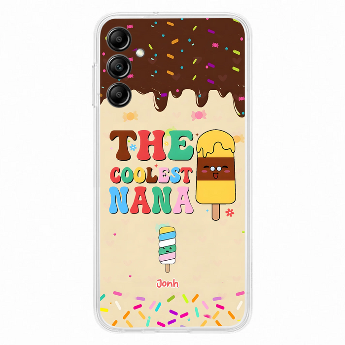 Custom Personalized The Coolest Nana Phone Case - Upto 10 Kids - Mother's Day Gift Idea for Grandma/ Mom - Case for iPhone/ Samsung
