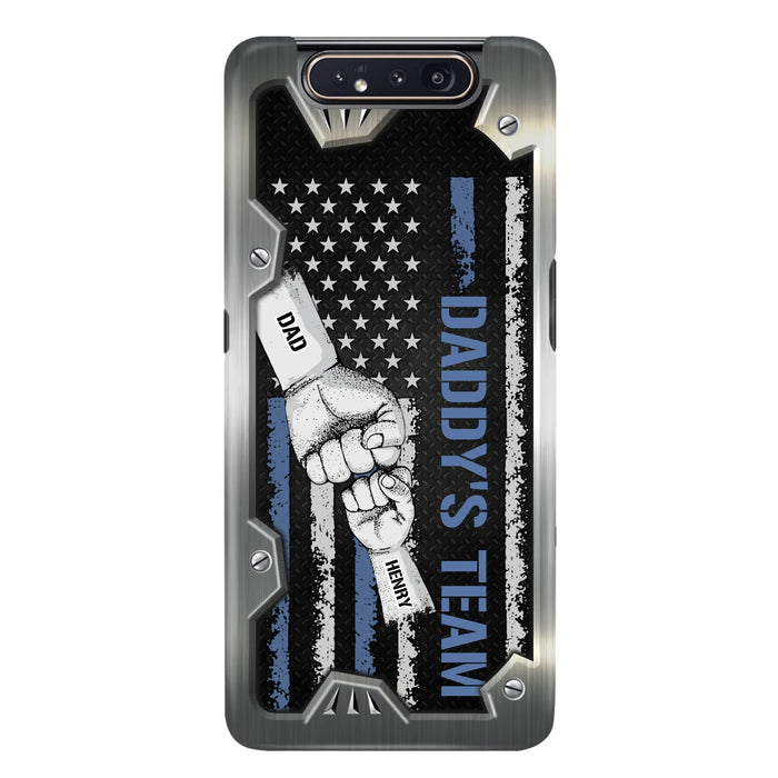 Custom Personalized Daddy's Team Phone Case - Father's Day Gift Idea For Dad/ Grandpa - Case for iPhone/ Samsung