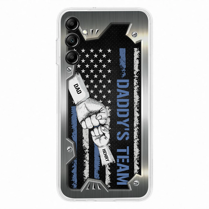 Custom Personalized Daddy's Team Phone Case - Father's Day Gift Idea For Dad/ Grandpa - Case for iPhone/ Samsung
