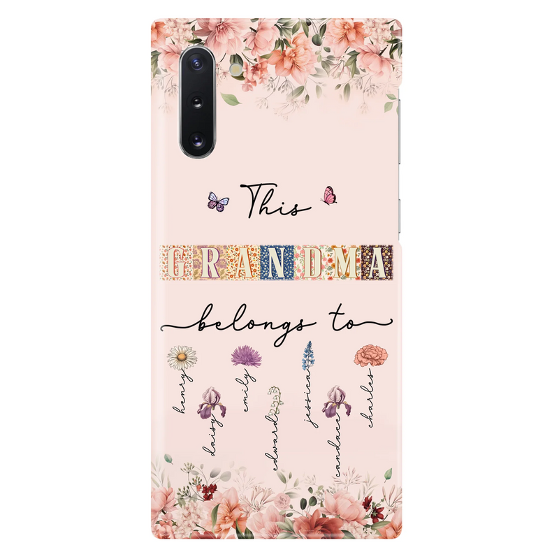 Custom Personalized Grandma/Mom Phone Case - Upto 7 Kids - Mother's Day Gift Idea for Grandma/Mom - Case for iPhone/Samsung