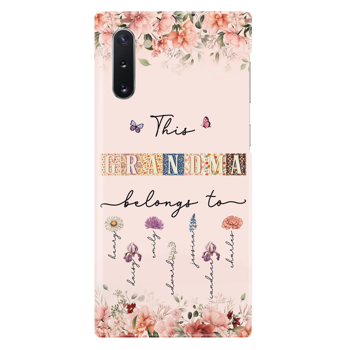 Custom Personalized Grandma/Mom Phone Case - Upto 7 Kids - Mother's Day Gift Idea for Grandma/Mom - Case for iPhone/Samsung