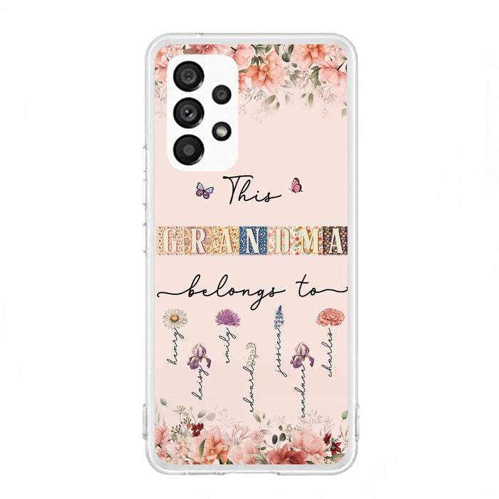 Custom Personalized Grandma/Mom Phone Case - Upto 7 Kids - Mother's Day Gift Idea for Grandma/Mom - Case for iPhone/Samsung