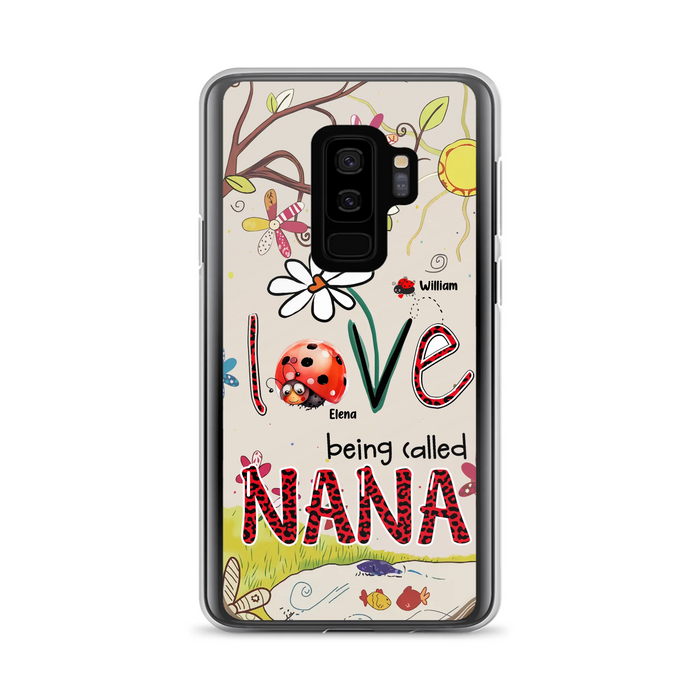 Custom Personalized Grandma/ Mom Phone Case - Gift Idea For Grandma - Upto 7 Kids - Love Being Called Gigi - Cases For iPhone/ Samsung