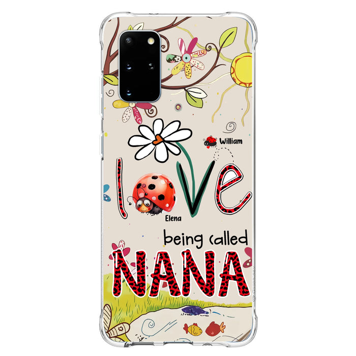 Custom Personalized Grandma/ Mom Phone Case - Gift Idea For Grandma - Upto 7 Kids - Love Being Called Gigi - Cases For iPhone/ Samsung