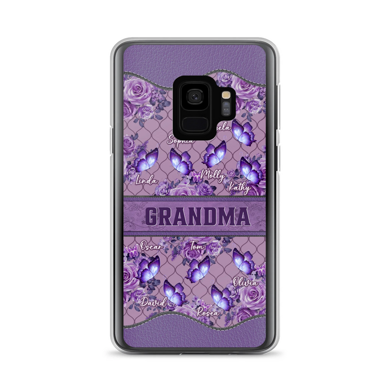 Personalized Grandma Butterfly Phone Case - Gift Idea For Mother's Day/Grandma - Cases For iPhone/Samsung
