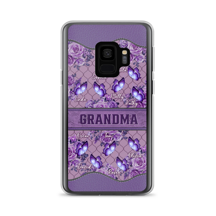 Personalized Grandma Butterfly Phone Case - Gift Idea For Mother's Day/Grandma - Cases For iPhone/Samsung