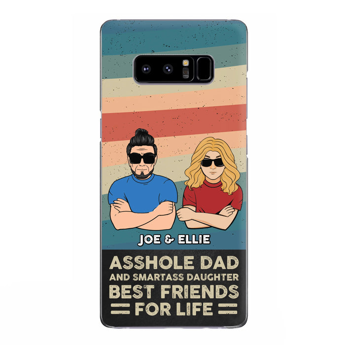 Personalized Dad/Mom And Daughter/Son Phone Case - Gift Idea For Father's Day/Mother's Day From Daughter/Son - Asshole Dad - Cases For Samsung/iPhone