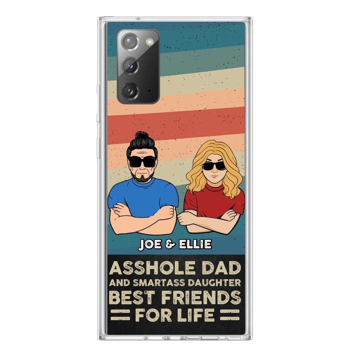 Personalized Dad/Mom And Daughter/Son Phone Case - Gift Idea For Father's Day/Mother's Day From Daughter/Son - Asshole Dad - Cases For Samsung/iPhone