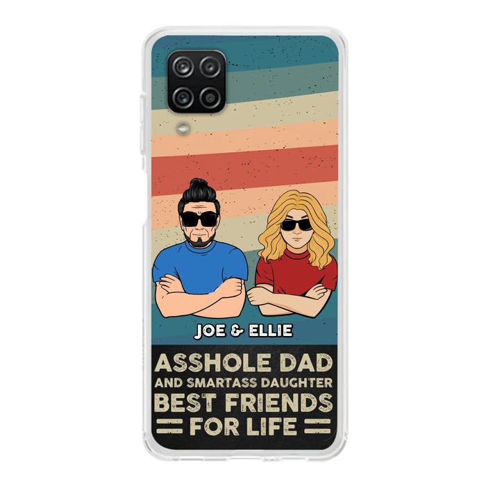 Personalized Dad/Mom And Daughter/Son Phone Case - Gift Idea For Father's Day/Mother's Day From Daughter/Son - Asshole Dad - Cases For Samsung/iPhone