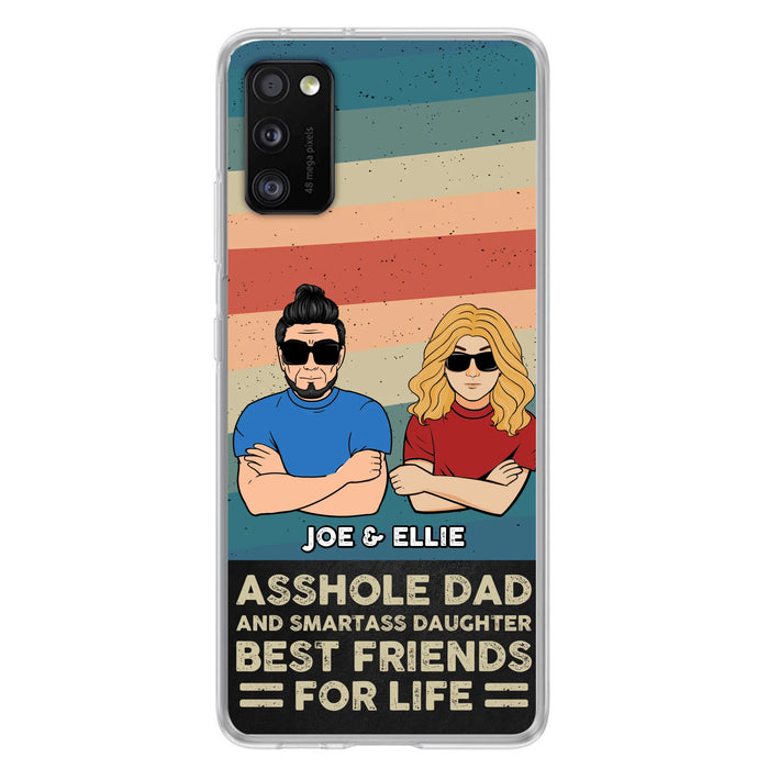 Personalized Dad/Mom And Daughter/Son Phone Case - Gift Idea For Father's Day/Mother's Day From Daughter/Son - Asshole Dad - Cases For Samsung/iPhone