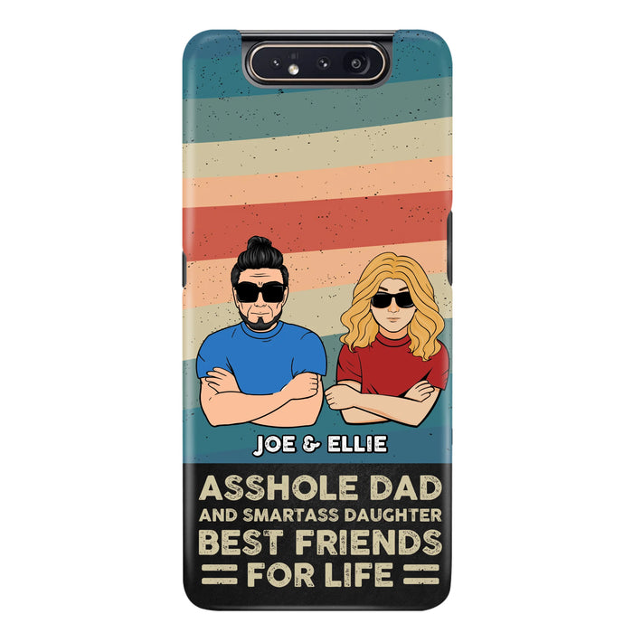 Personalized Dad/Mom And Daughter/Son Phone Case - Gift Idea For Father's Day/Mother's Day From Daughter/Son - Asshole Dad - Cases For Samsung/iPhone