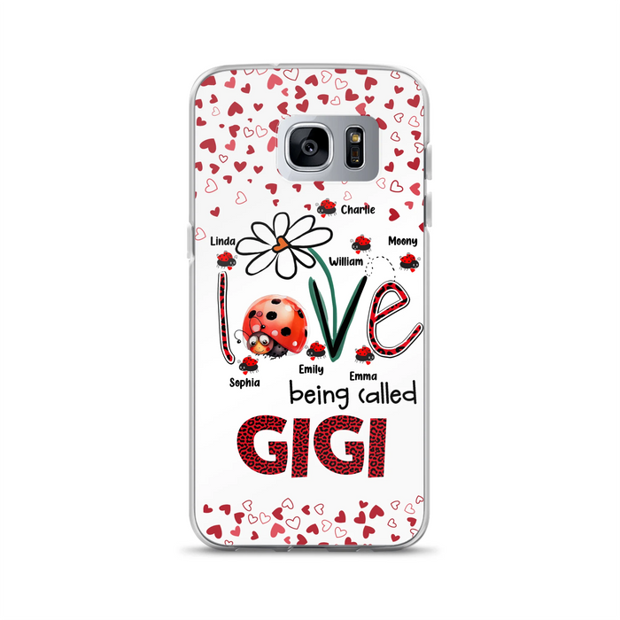 Custom Personalized Grandma Phone Case - Gift Idea For Grandma - Upto 7 Kids - Love Being Called Gigi - Cases For iPhone/Samsung