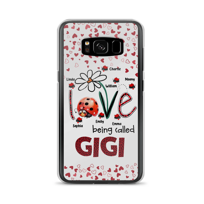 Custom Personalized Grandma Phone Case - Gift Idea For Grandma - Upto 7 Kids - Love Being Called Gigi - Cases For iPhone/Samsung